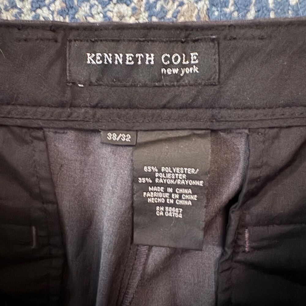Kenneth-cole Men's Black Tailored-trousers